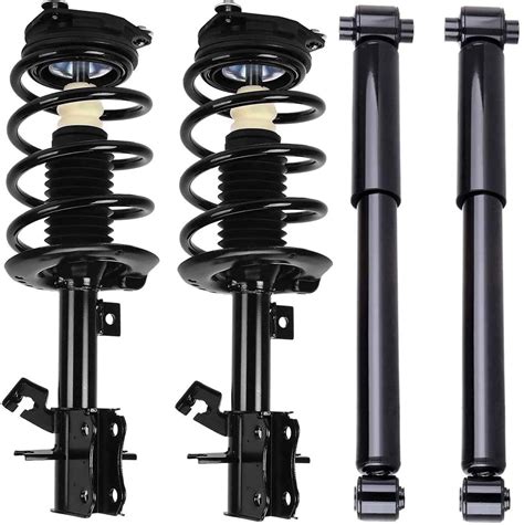 4pc Complete Front Strut And Coil Spring And Rear Absorber Shocks Set For