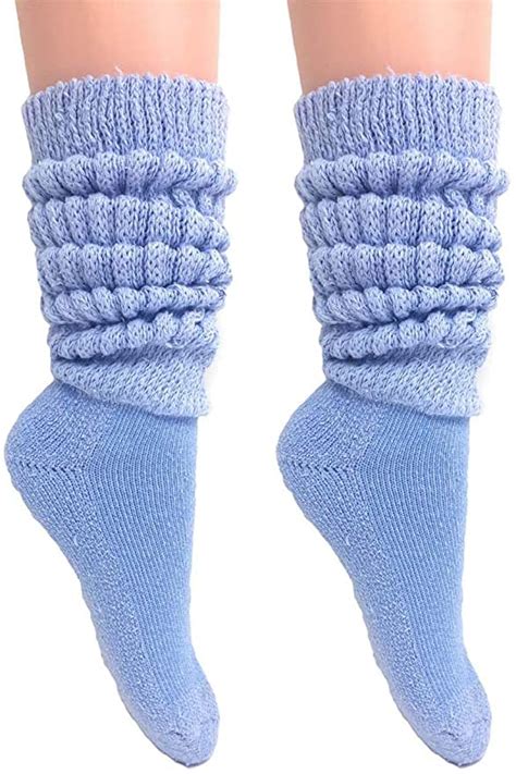 Amazon Com Slouch Socks Women And Men Extra Tall Heavy Cotton Socks