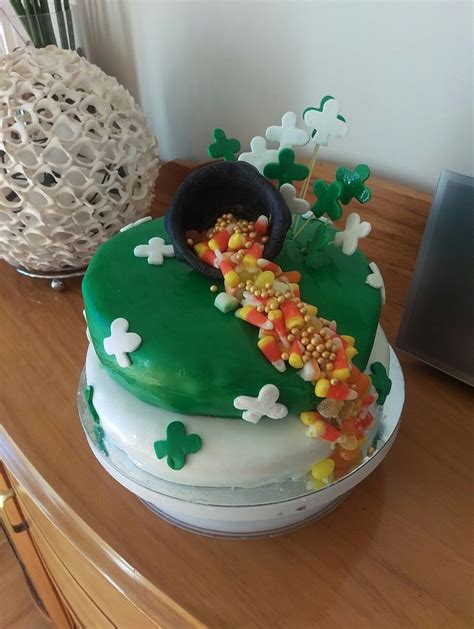 Irish Themed Birthday Cake For Irish Colleague Dairy Free Cake Themed