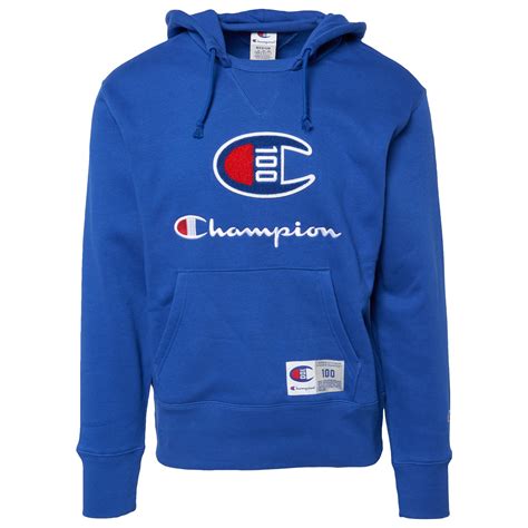 Champion Century Pullover Hoodie In Blue For Men Lyst