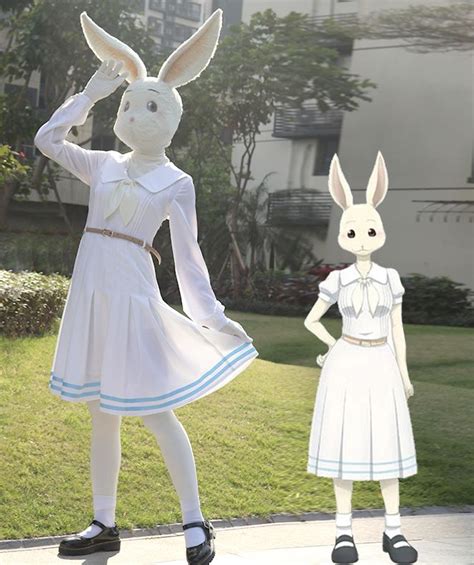 Haru Dwarf Rabbit Mask And Dress Beastars Cosplay Cosplay Anime