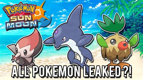 Status phim hoạt hình pokemon sun and moon 2016 thuyết minh 50 tập pokemon season 21. Pokémon Sun & Moon - All New Pokémon Leaked?! (DEBUNKED ...