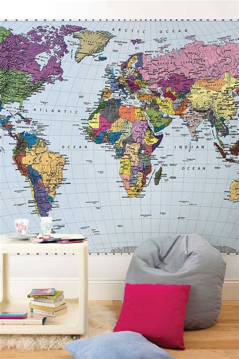 Map Of The World Papel Tapiz De Mapa Mapa Mural Del Mundo Mapa Clasico