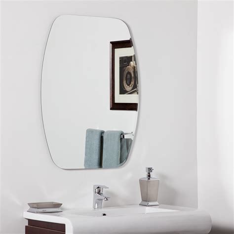 Decor Wonderland Sydney Modern Frameless Bevel Bathroom Vanity Mirror