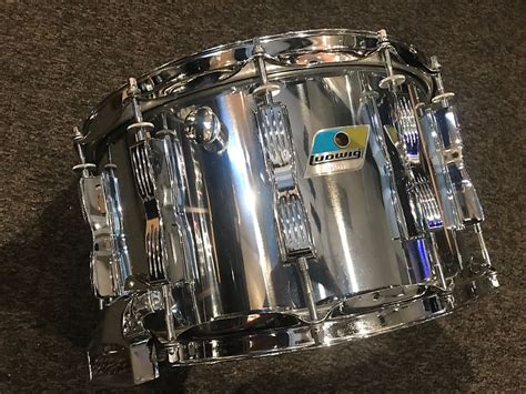 Ludwig Vintage 8x14 Snare Drum Coliseum Chrome Over Wood With Reverb