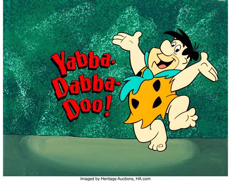 The Flintstones Yabba Dabba Doo Publicity Cel Hanna Barbera C