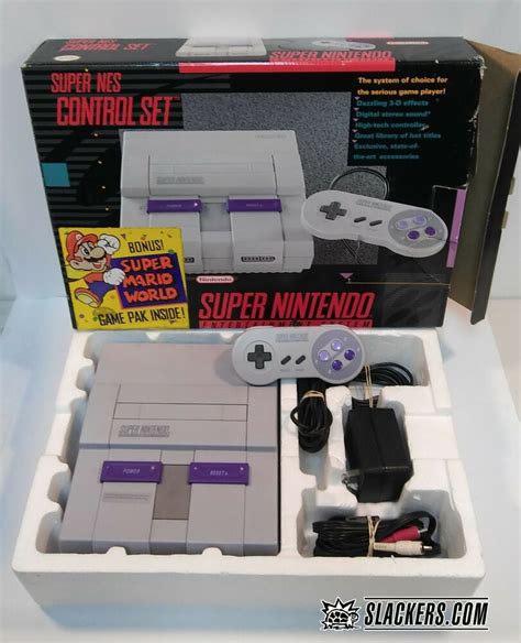 Super Nes Console Nintendo Entertainment Snes Control Set