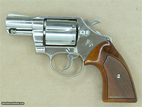 1974 Vintage Nickel Colt Detective Special Third Issue Revolver In 38