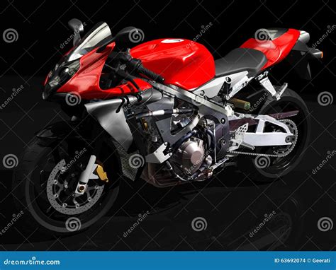 Sport Motorcycle Side View Stock Photo Image Of Mechanical 63692074