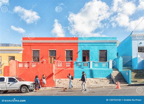 Multi Colored Houses In The Bo Kaap In Cape Town Editorial Image