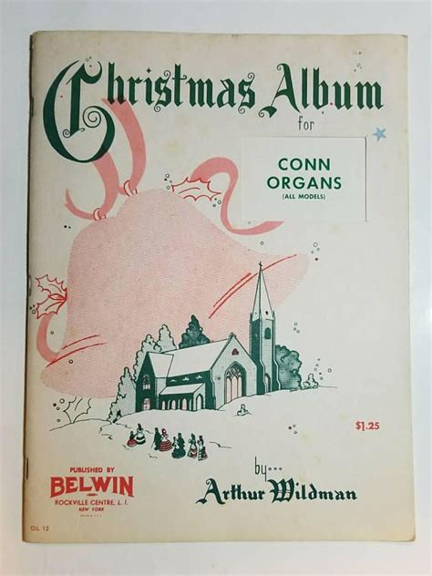 Retro 1954 Christmas Album For Conn Organs By Arthur Wildman Etsy