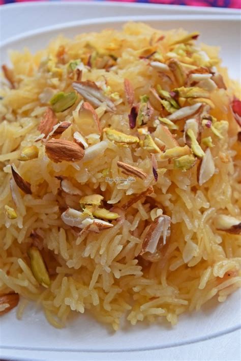 Zarda Pulao Sweet Saffron Rice Recipe Magic Of Indian Rasoi