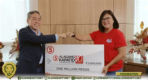 Tv5 Donates P1 Million For Alagang Kapatid Foundation Beneficiaries
