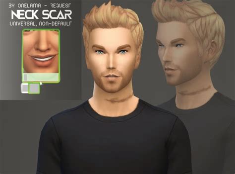 My Sims 4 Blog Neck Scar By Onelama