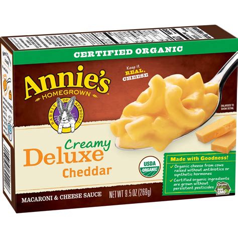 Annies Homegrown Creamy Deluxe Macaroni Dinner Shop Pantry Meals At