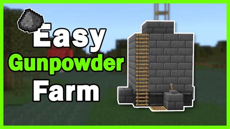 Easy 120 Gunpowder Farm For Minecraft Bedrock Edition For Ps4xbox