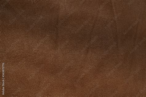 Genuine Brown Leather Texture Background Stock Photo Adobe Stock