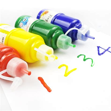 Washable Color Painting Baby Safe Non Toxic Pointed Mouth Bottleneck