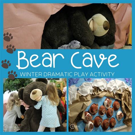 Winter Dramatic Play Idea With A Bear Cave