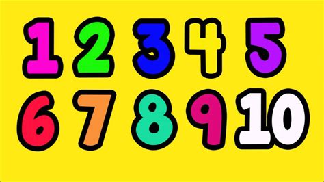 10 b&w clipart is great to illustrate your teaching materials. Learning To Count Numbers 1 to 10 - Easy Fun Learning ...