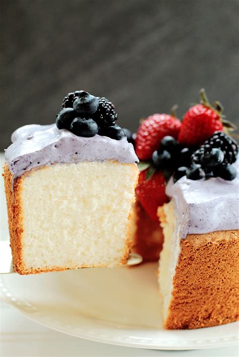 A tube pan with a removable bottom is highly recommended. Mini Angel Food Cake with Blueberry Whipped Coconut Cream Frosting | Recipe | Mini angel food ...