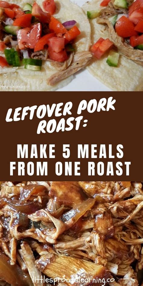 #leftovers #pork #porkroast #soup #stew #chili #easydinner. How to Cook 1 Pork Roast to Make 5 Meals | Recipe | Leftover pork roast recipes, Leftover pork ...