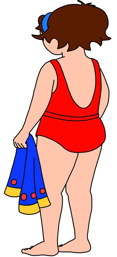 Caillous Mommy In Her Bathing Suit Backside By ThomasCarr On DeviantArt