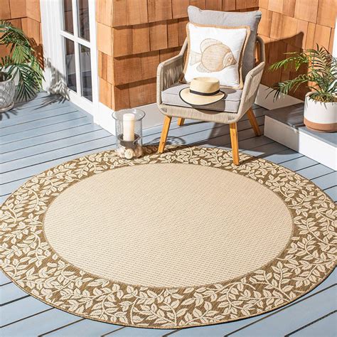 Safavieh Courtyard Collection Cy0727 3001 Natural And Brown Indoor