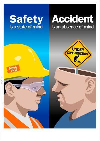 Safety Poster Safety Is A State Of Mind Safety Slogans Safety
