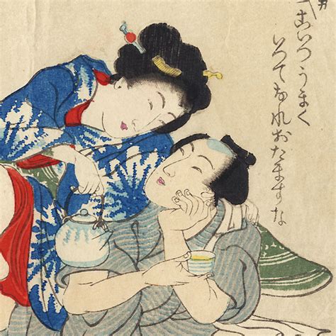 fuji arts japanese prints original meiji era shunga print by 19th century artist unsigned