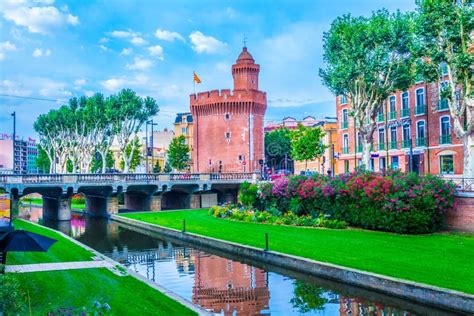 Catalogne Square In Perpignan France Editorial Stock Photo Image Of