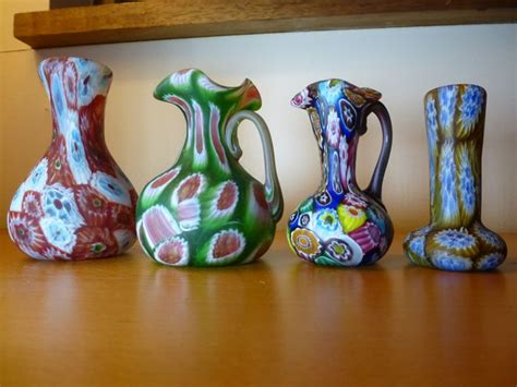 Fratelli Toso Attr 4 Miniature Millefiori Vases Catawiki