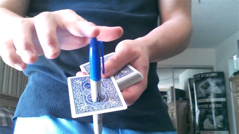 sharpie through card trick youtube