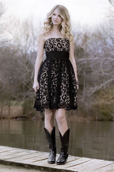 Black Prom Dress With Cowboy Boots Dresstf