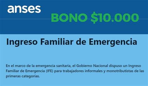 Ife a partir de abril del 2021. Cómo siguel el trámite de inscripción para cobrar el Ingreso Familiar de Emergencia (IFE) | El ...