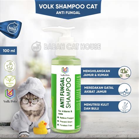 Jual Shampoo Volk Anti Jamur Fungal Untuk Grooming Mandi Kucing Shampo