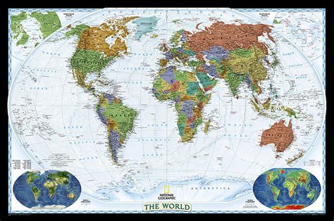 World Decorator Wall Map 46 X 305 Inches By National Geographic Maps