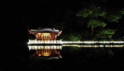 West Lake Hangzhou Pavilion At Night Smithsonian Photo Contest
