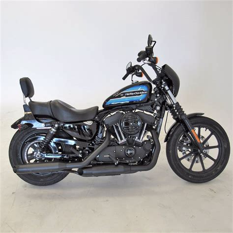 The combination of a lowered front and rear suspension. Pre-Owned 2019 Harley-Davidson Sportster Iron 1200 ...