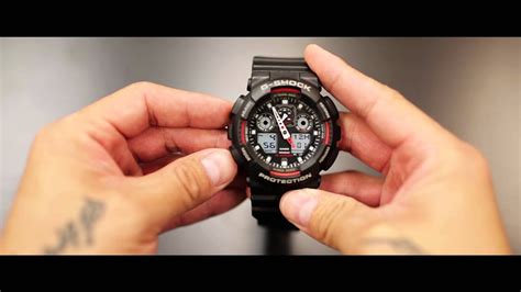Press down on the 'adjust' button directly over the 'mode' button at the top left of the watch. HOW TO set your time on a G-Shock watch - YouTube