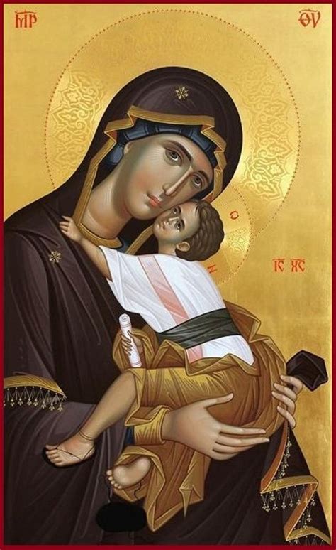 Hand Painted Byzantine Icon Of Virgin Mary Etsy Byzantine Icons Orthodox Christian Icons