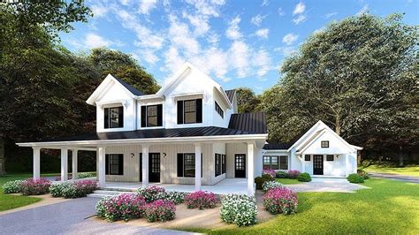 Get inspired with modern farmhouse, bedroom ideas and photos for your home refresh or remodel. New 4 Bedroom Modern Farmhouse Plan - Family Home Plans Blog