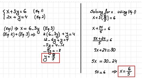 how do you solve x 3y 6 and 2 x y 4 using substitution socratic