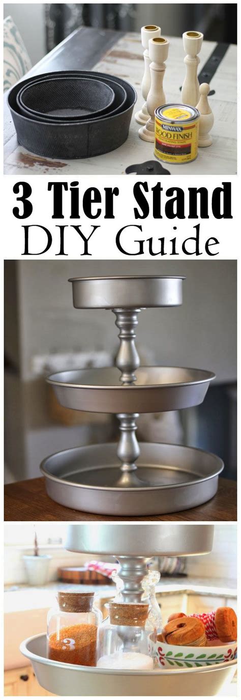 Diy Cake Stand Tier 3 Tier Stand Tiered Cake Stands Cupcake Tiers