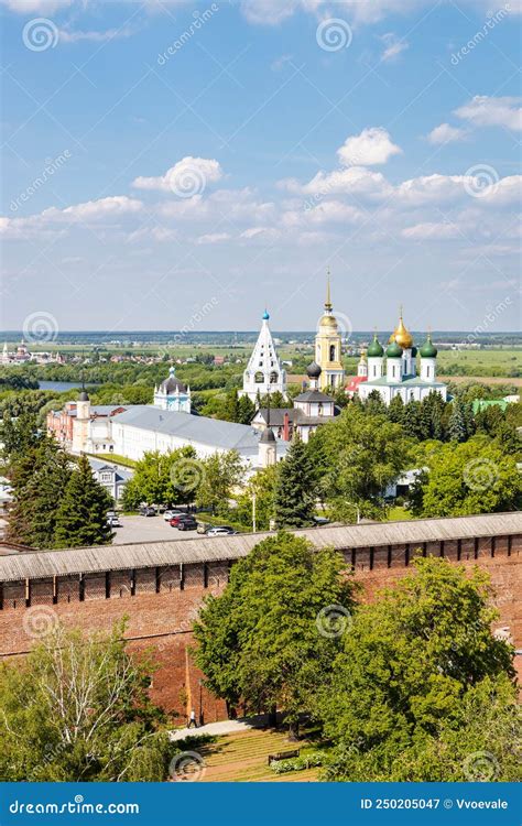 View Of Wall And Churches Of Kolomna Kremlin Stock Image Image Of