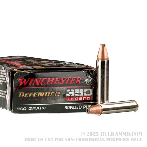 20 Rounds Of Bulk 350 Legend Ammo By Winchester 160gr Bonded Php