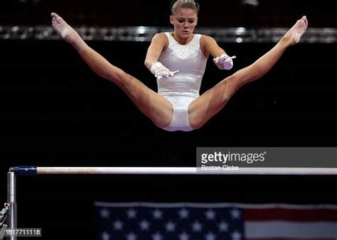 Olivia Dunne Practices On The Uneven Bars For The Us Gymnastics