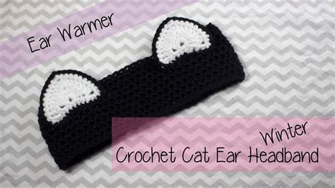 👒 Cat Ear Winter Ear Warmer Headband Crochet Tutorial 👒 Youtube