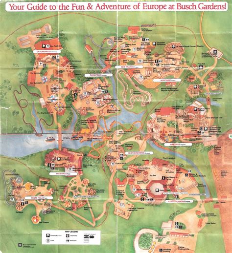 We also have a variety of special events throughout the year, so there is plenty of things to do with each visit. Busch Gardens Williamsburg Park Map 2018 - Garden and ...