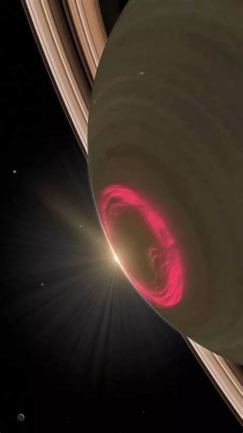 Auroras At Saturn Captured By Hubble Space Telescope